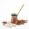 Turkish Copper Coffee Pot (Hammered Copper) - CRYSTALIA GLASS